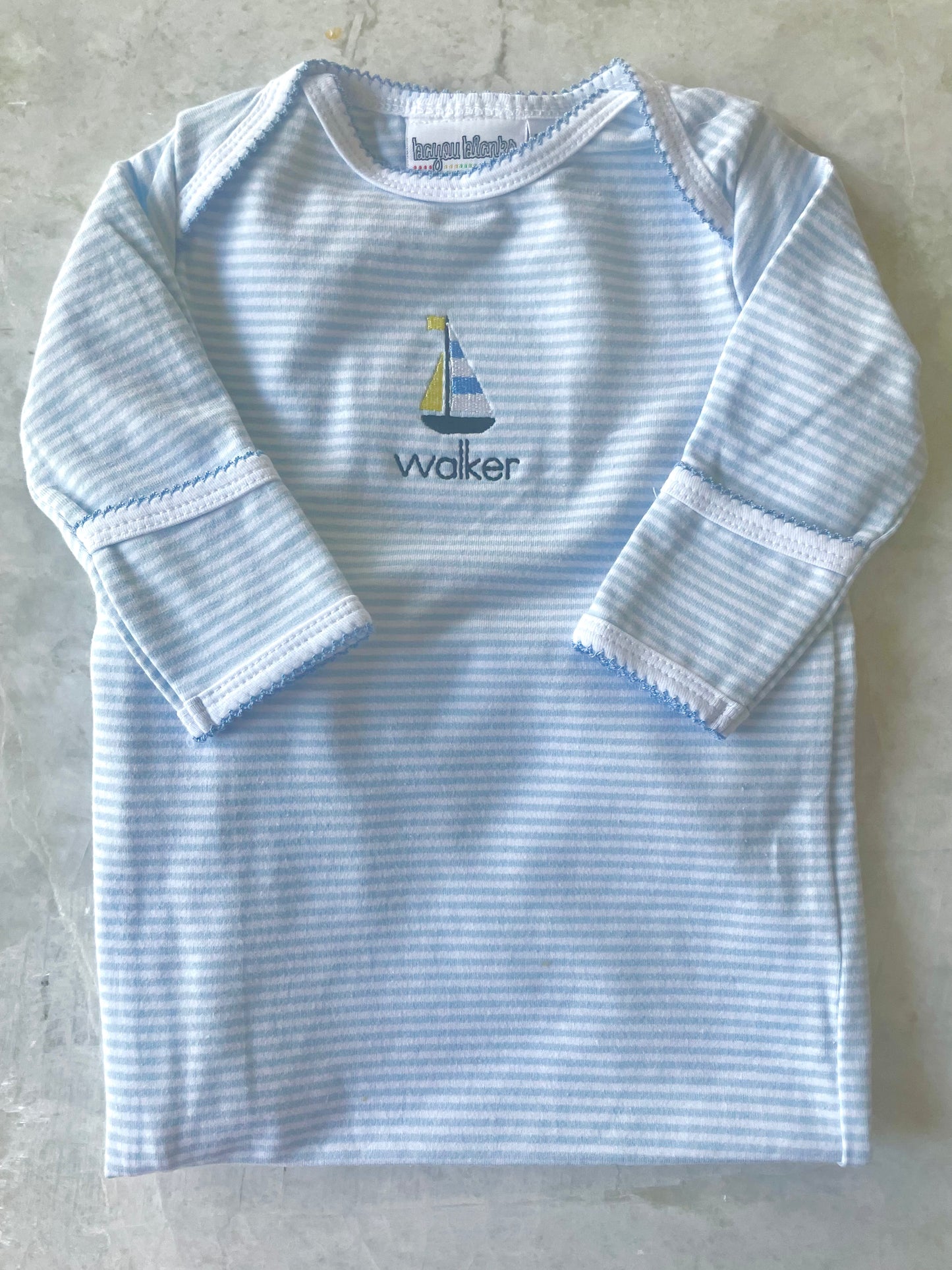 Stripe Baby Gown