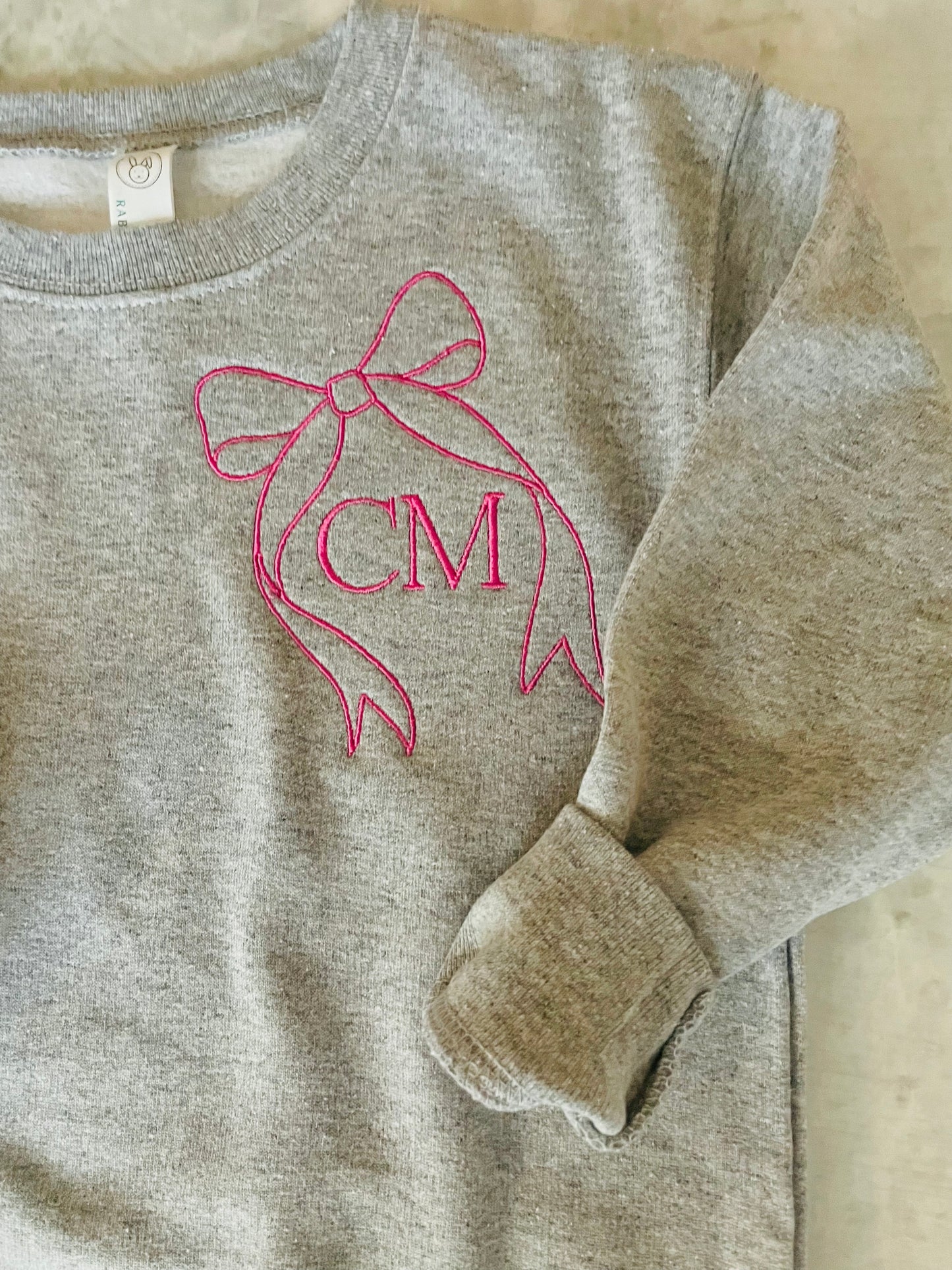 Valentine's Bow Crewneck Sweatshirt