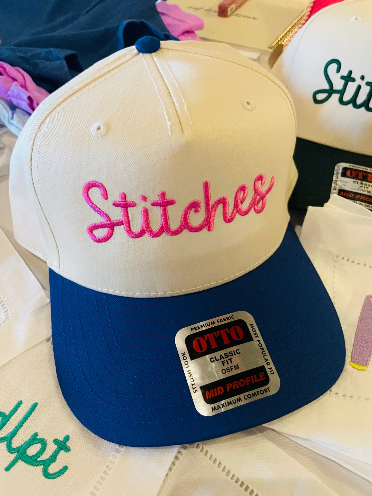 Stitches Needlepoint Hat