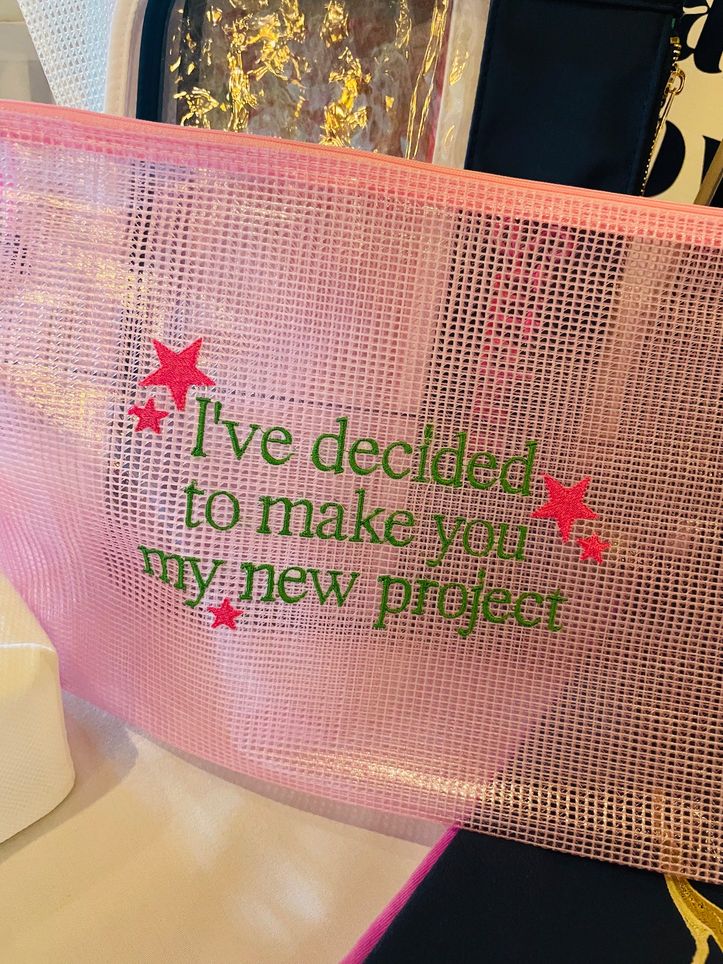 Wicked Embroidered Project Bag