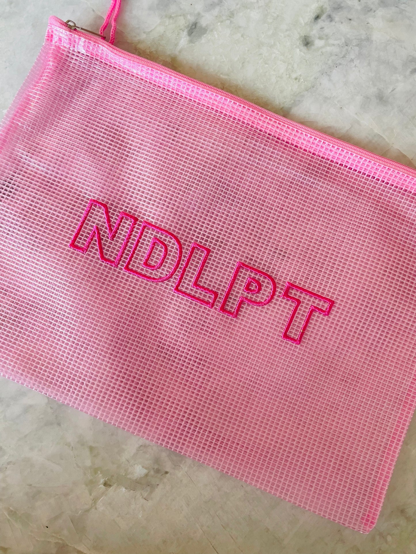 Embroidered NDLPT Project Bag