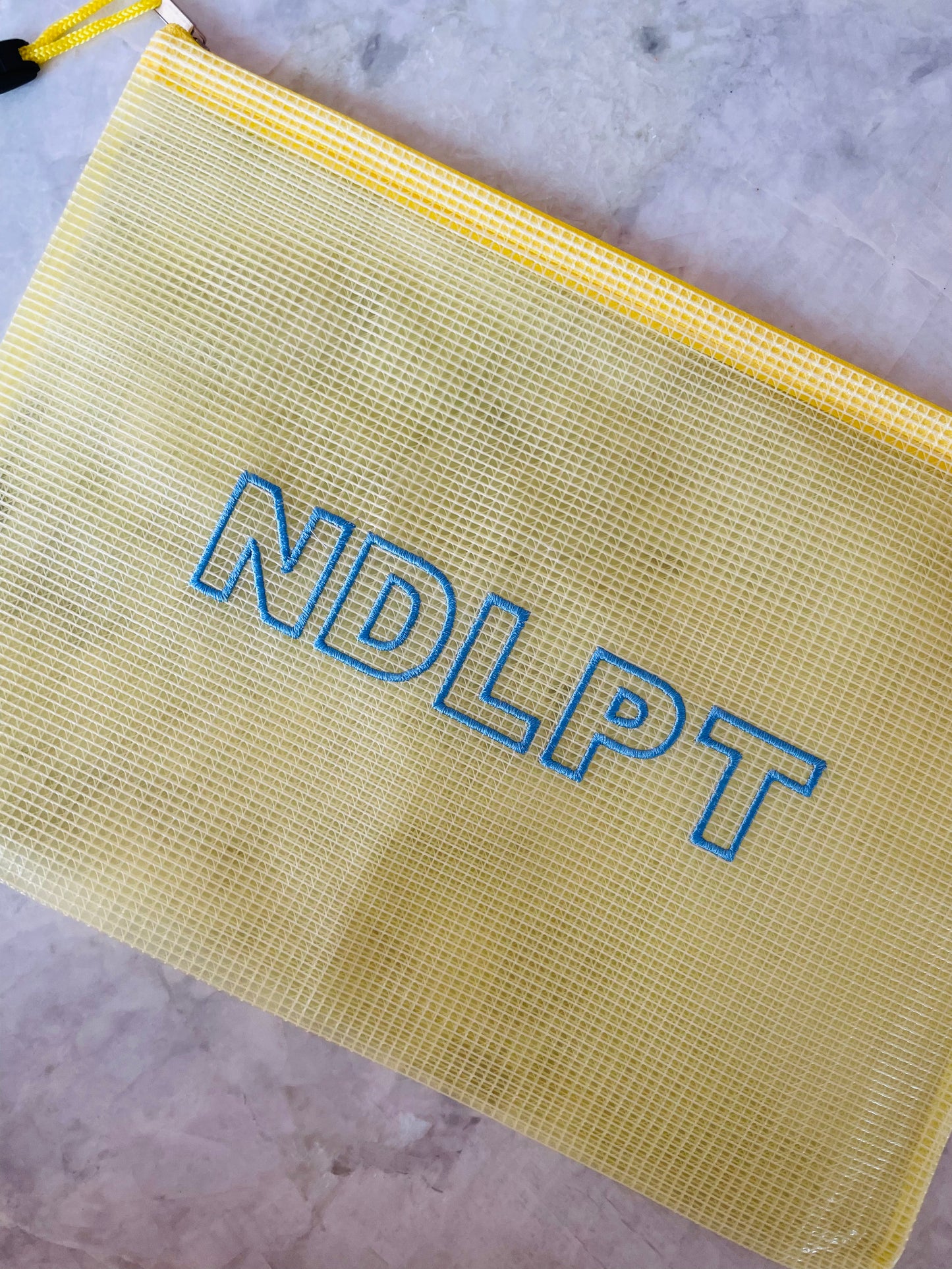Embroidered NDLPT Project Bag