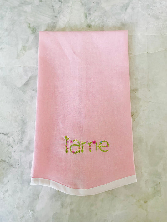 Linen Scallop Guest Towel