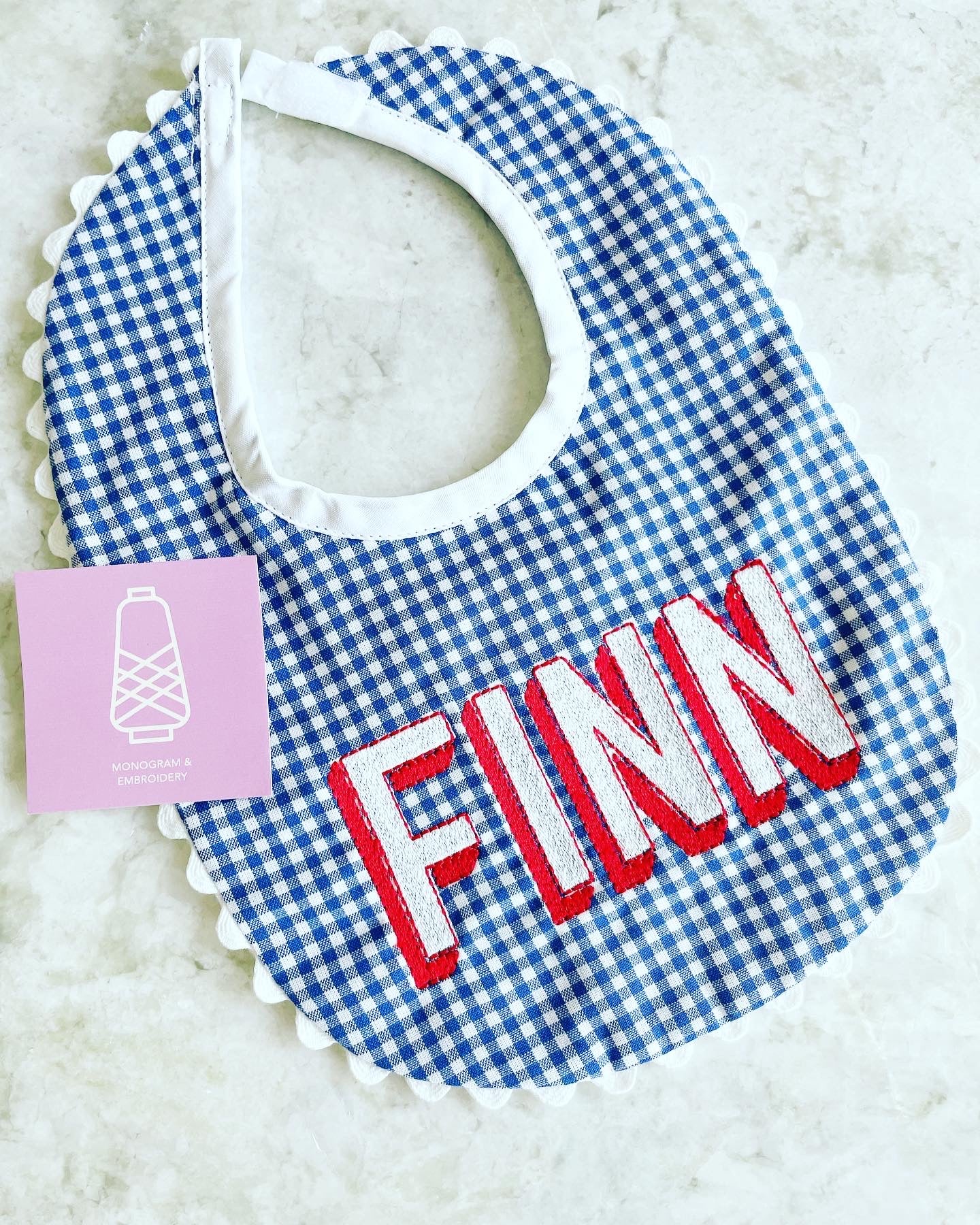 Cotton Pique Baby Bib (Multiple Colors)