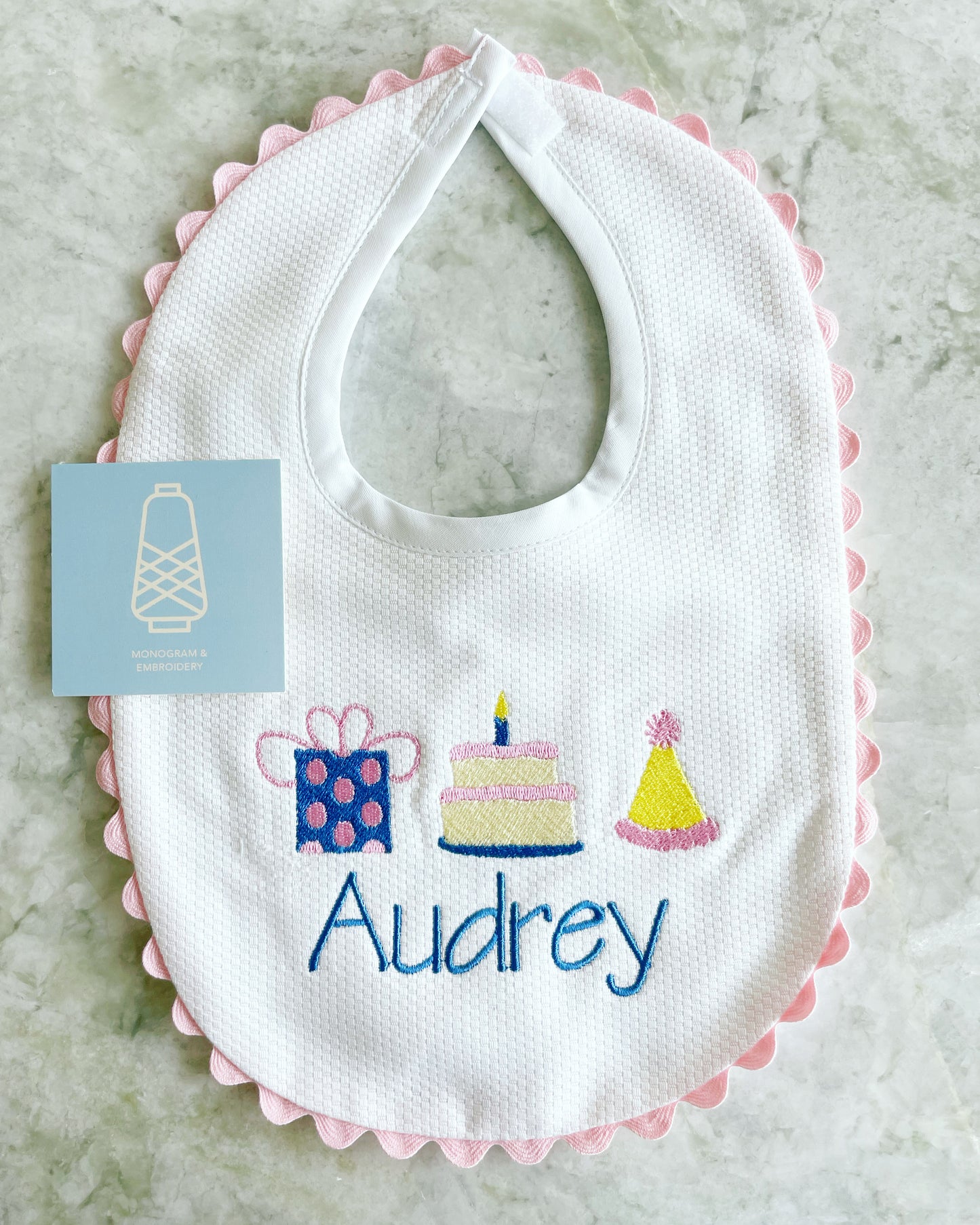 Cotton Pique Baby Bib (Multiple Colors)