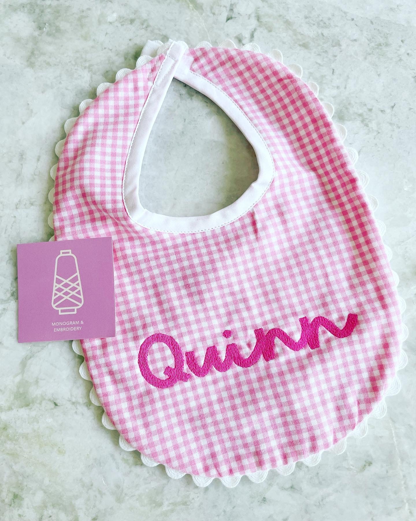 Cotton Pique Baby Bib (Multiple Colors)