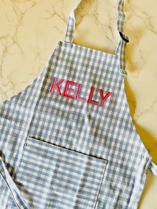 Kids Gingham Apron