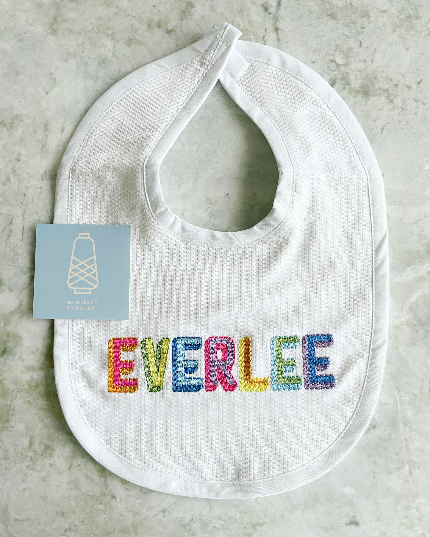 Cotton Pique Baby Bib (Multiple Colors)