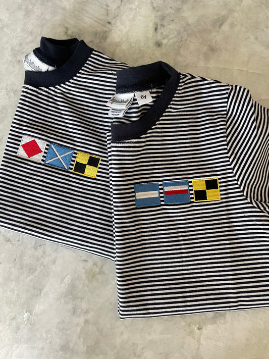 Nautical Flag Monogram Tee