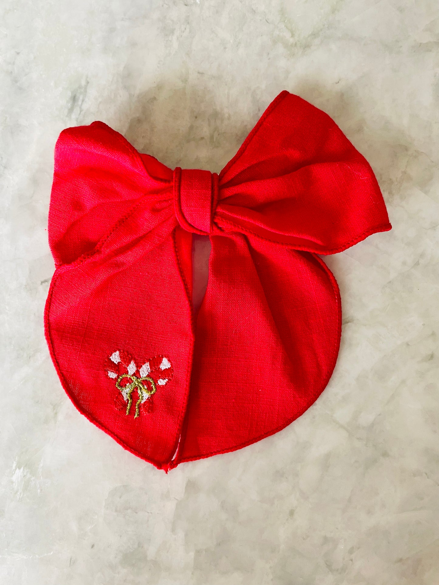 Holiday Linen Long Tail Bow