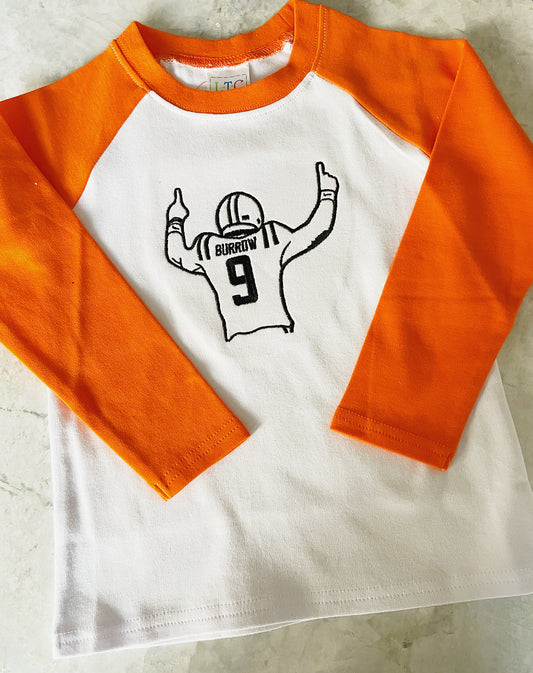 Touchdown Burrow Long Sleeve Raglan Shirt